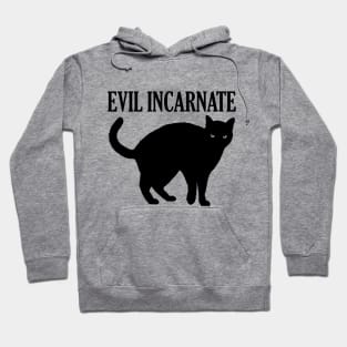 Evil Incarnate Black Cat Hoodie